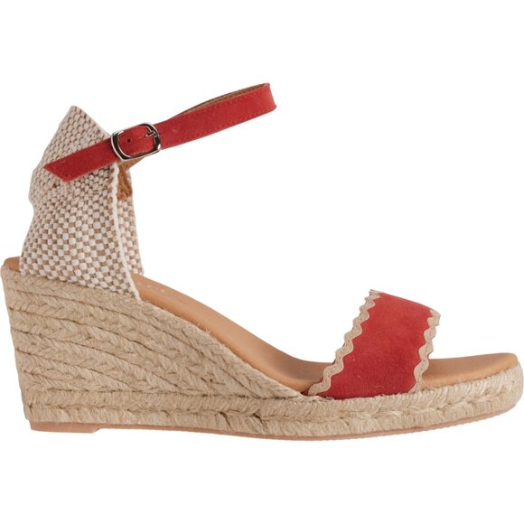 NEW PASEART ESPADRILLES Made in Spain Wedge Open-Toe Sandals - Suede 362sn - Picture 3 of 5